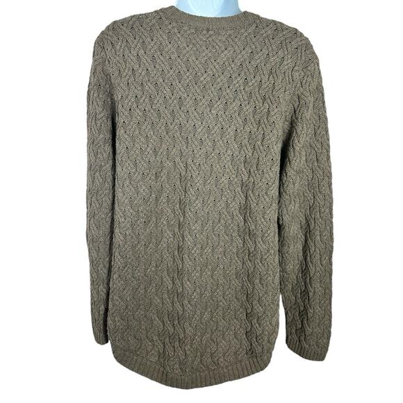 Jeanne Pierre Sweater Women's Extra Large Brown Pullover Long Sleeve Cable Knit - Picture 7 of 7